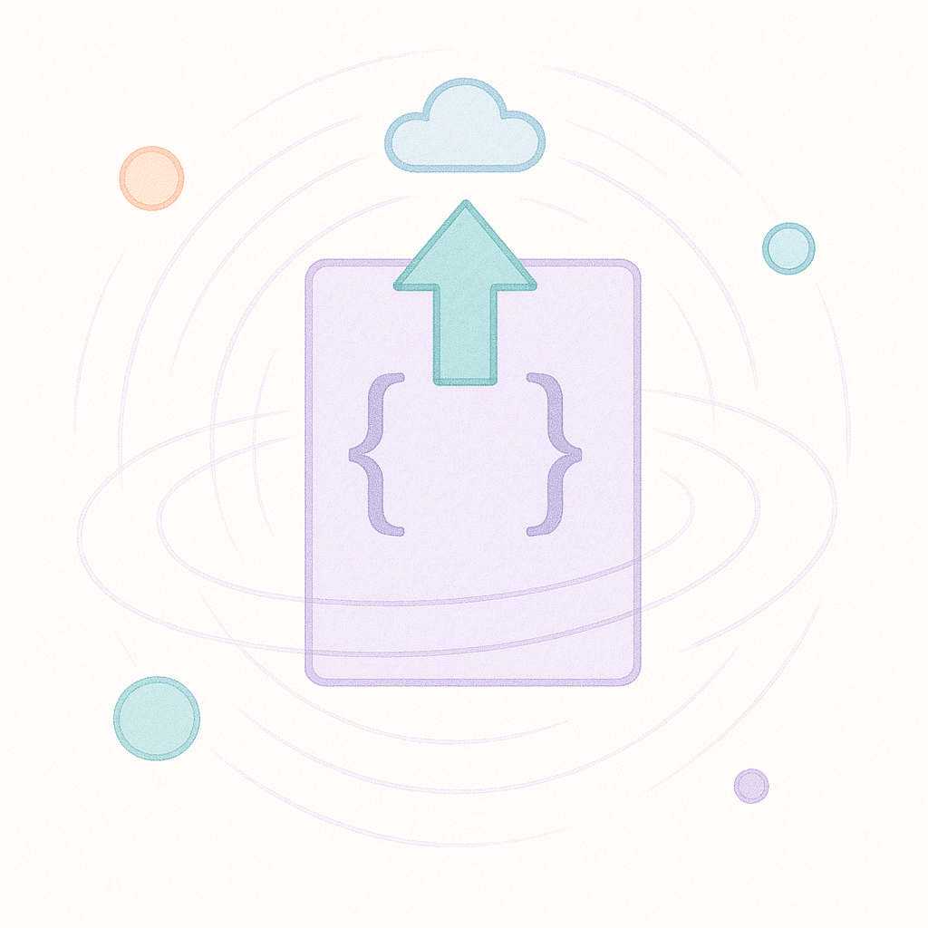 Visual representation of uploading an OpenAPI specification